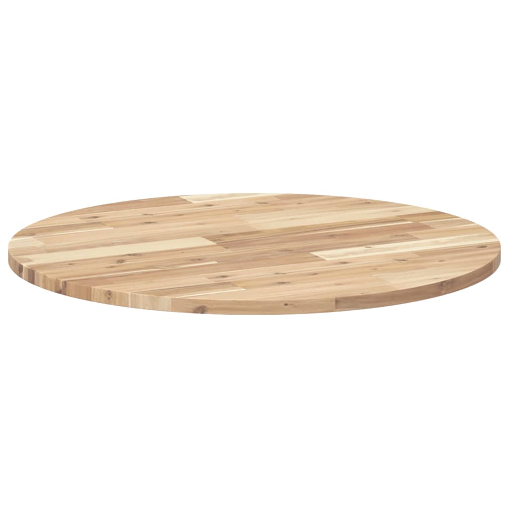 Tischplatte Rund Ø70x2 cm Massivholz Akazie