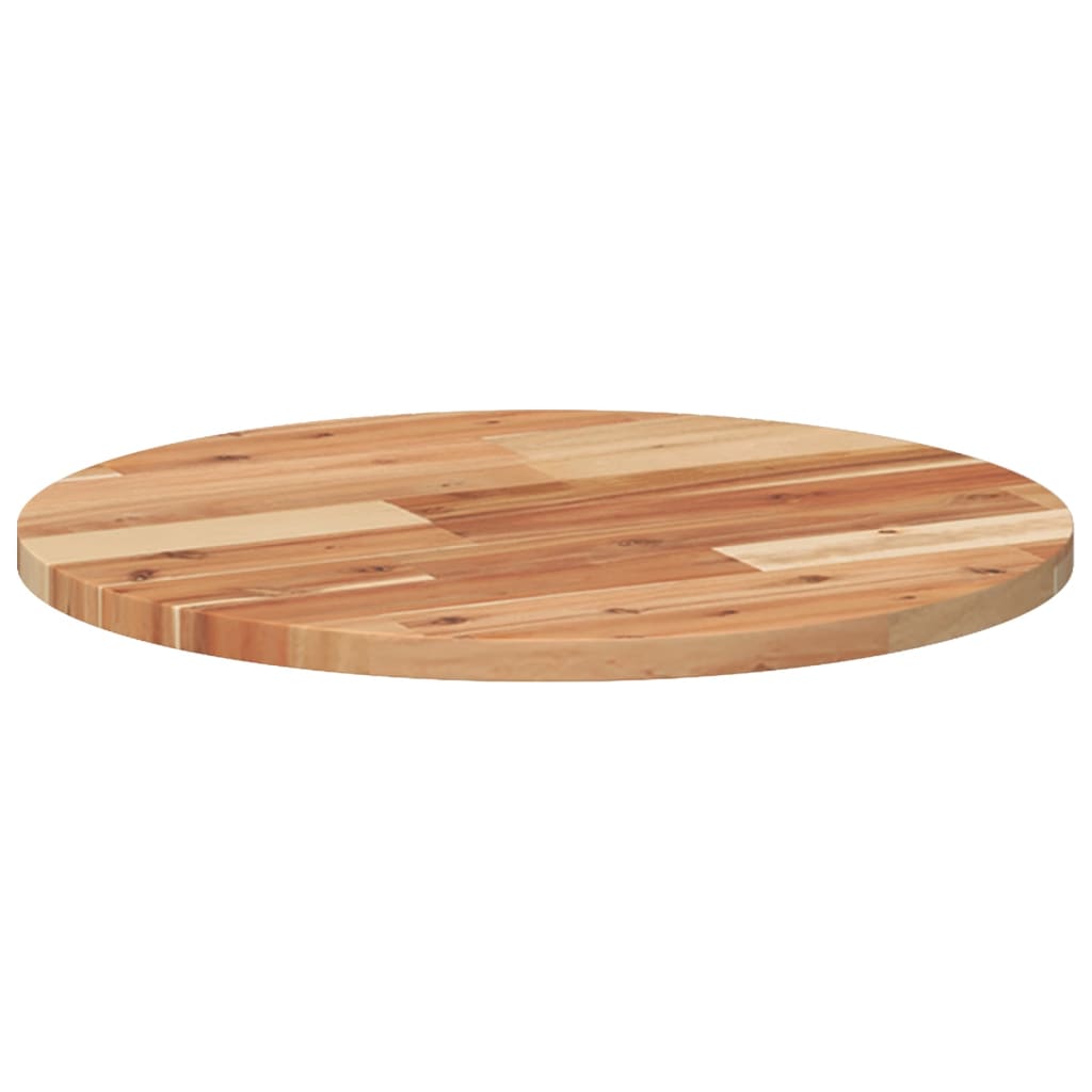 Tischplatte Rund Ø50x2 cm Massivholz Akazie
