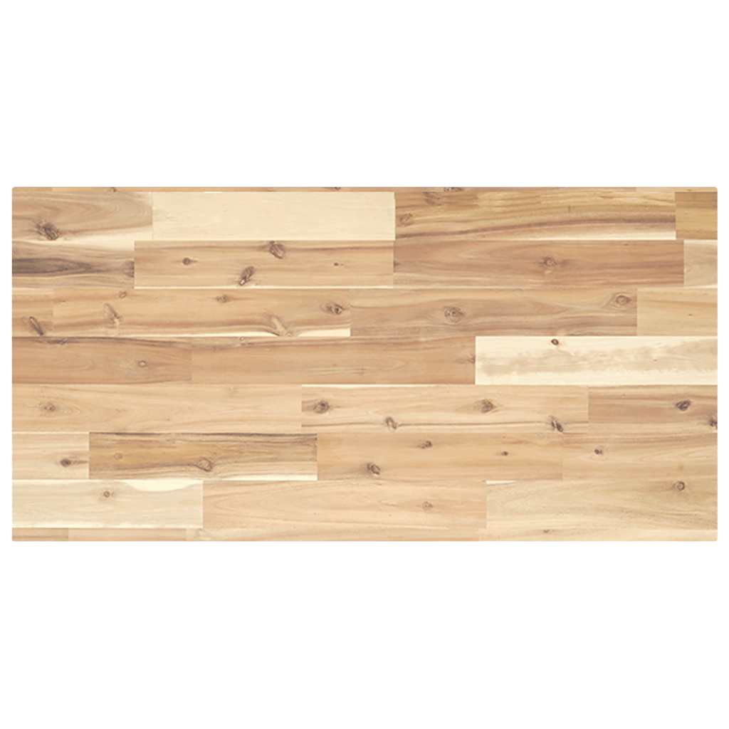 Tischplatte 60x40x2 cm Rechteckig Massivholz Akazie