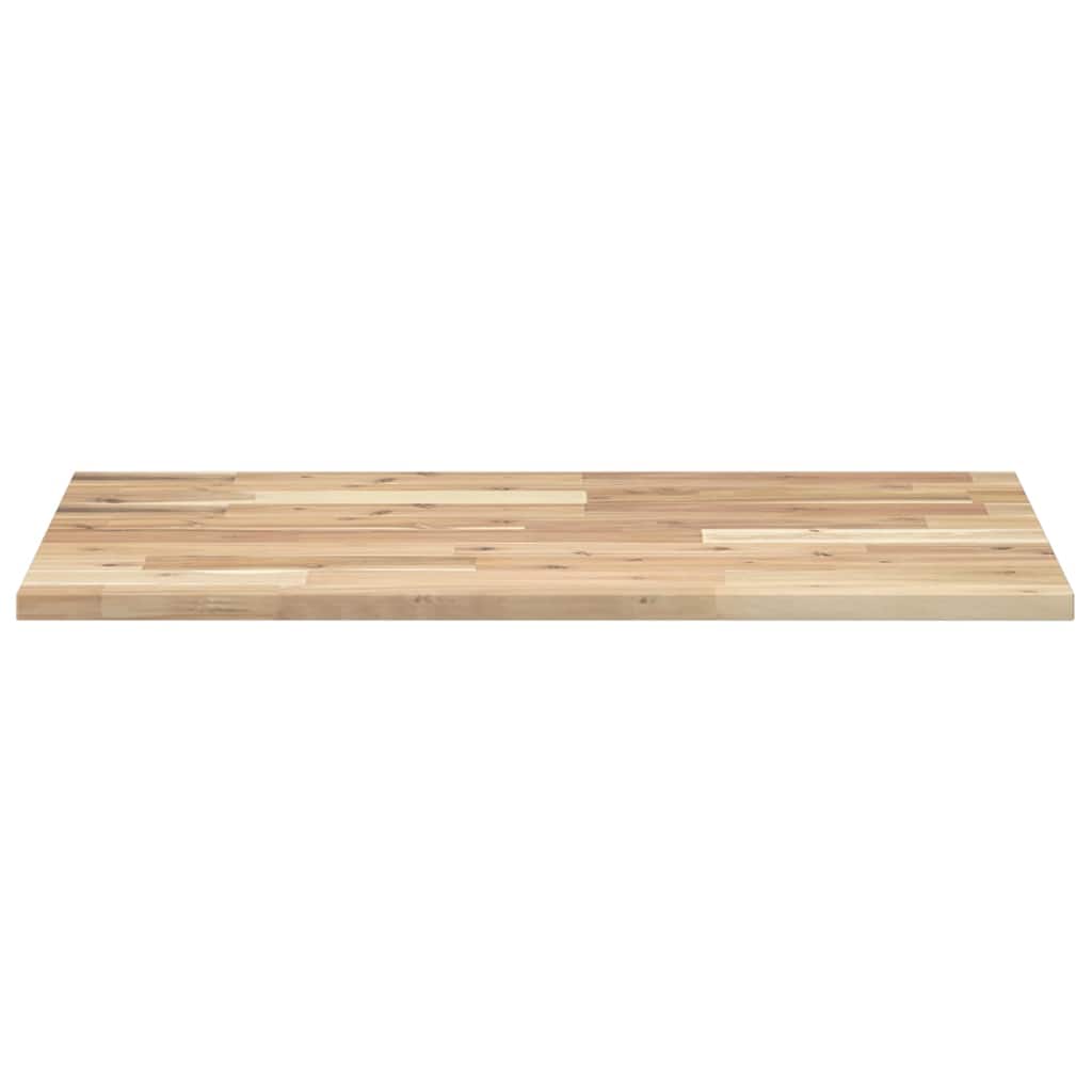 Tischplatte Rechteckig 80x50x2 cm Massivholz Akazie