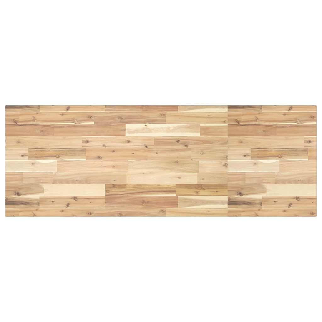 Tischplatte Rechteckig 120x50x2 cm Massivholz Akazie