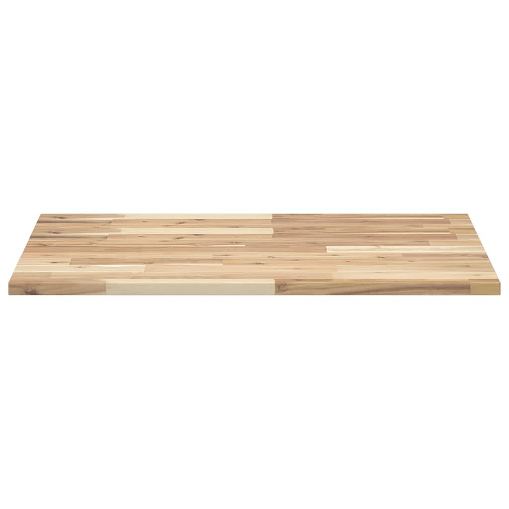 Tischplatte Rechteckig 80x60x2 cm Massivholz Akazie