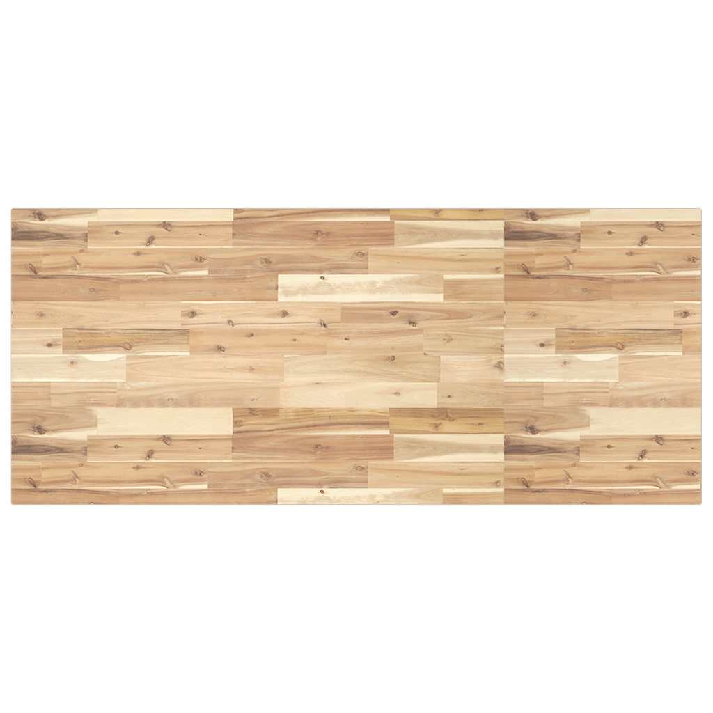 Tischplatte Rechteckig 140x60x2 cm Massivholz Akazie