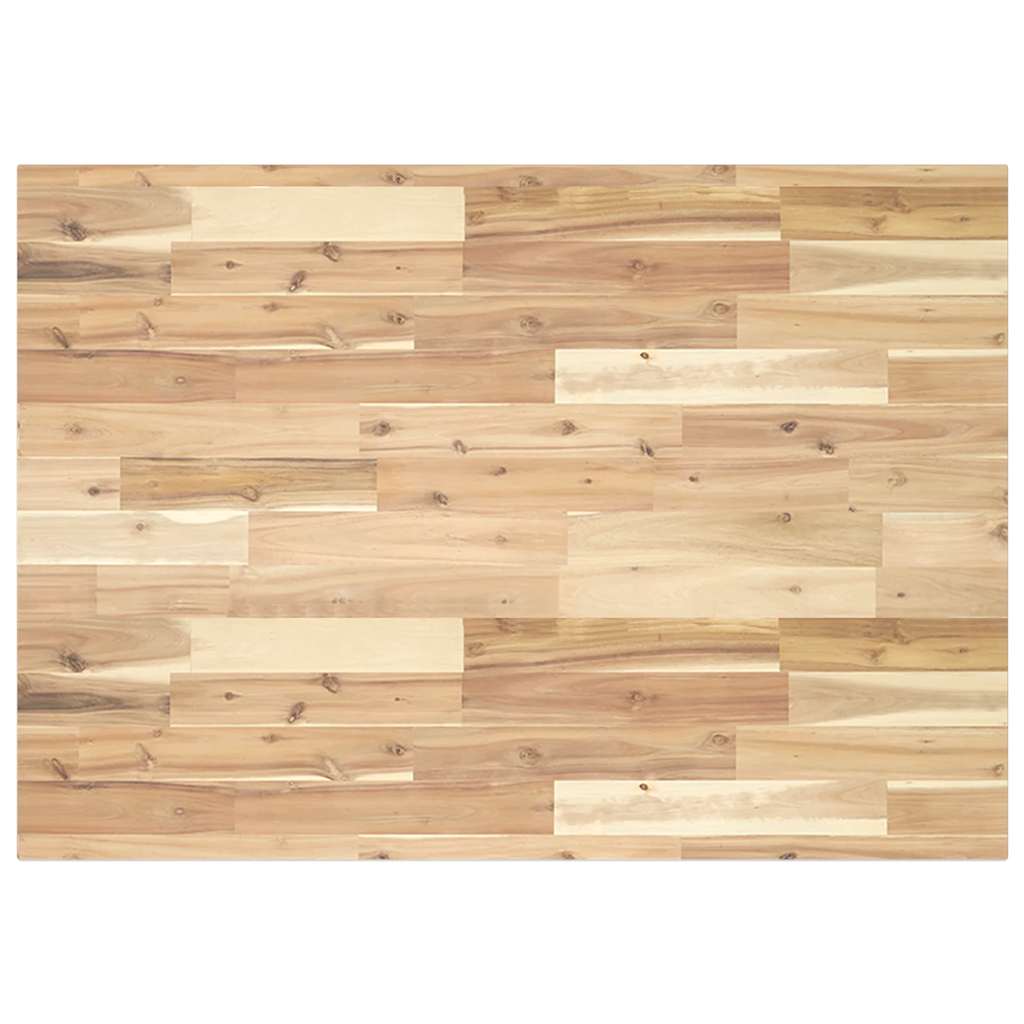 Tischplatte Rechteckig 100x70x2 cm Massivholz Akazie