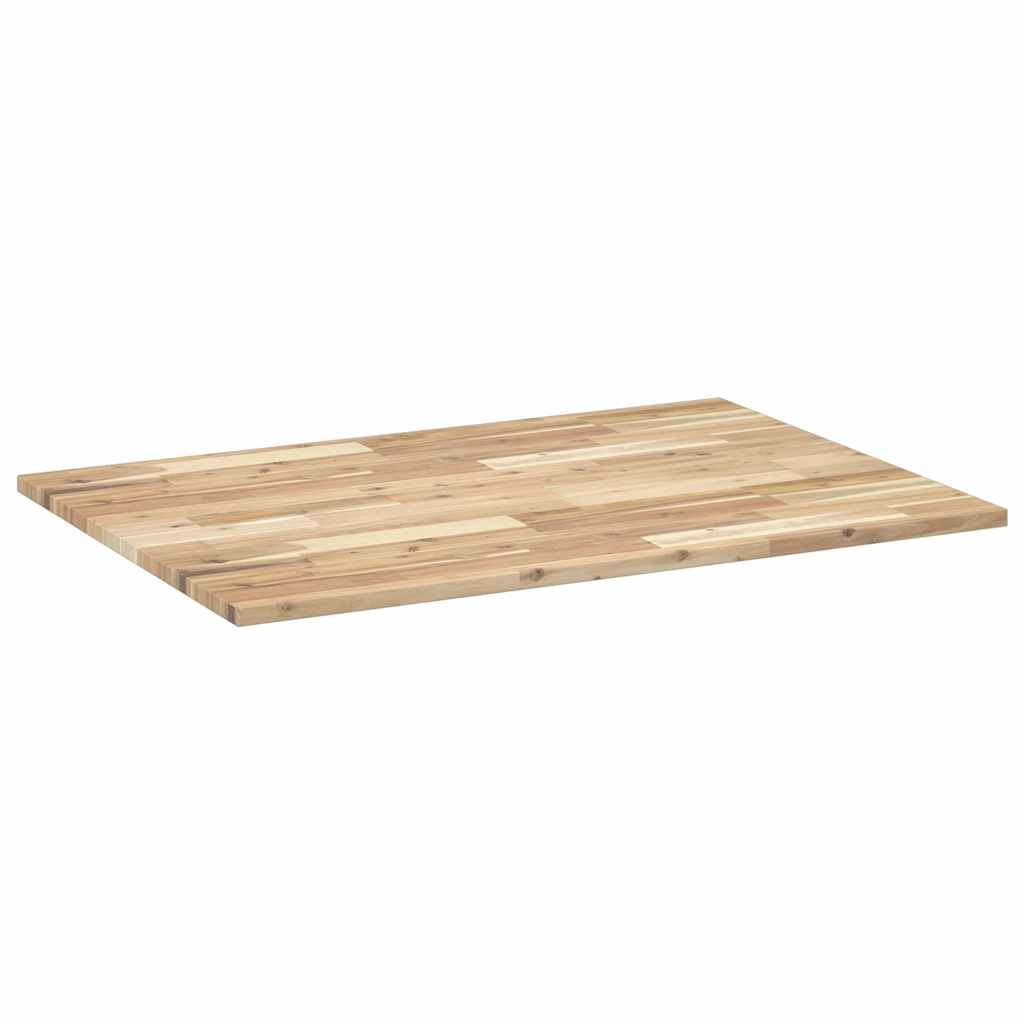 Tischplatte Rechteckig 100x70x2 cm Massivholz Akazie