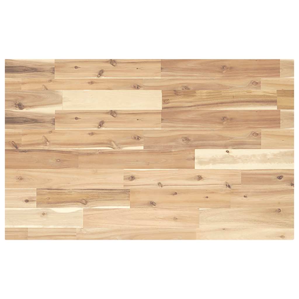Tischplatte Rechteckig 80x50x4 cm Massivholz Akazie