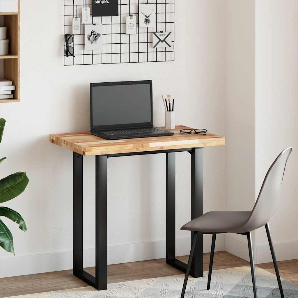 Tischplatte Rechteckig 80x50x4 cm Massivholz Akazie