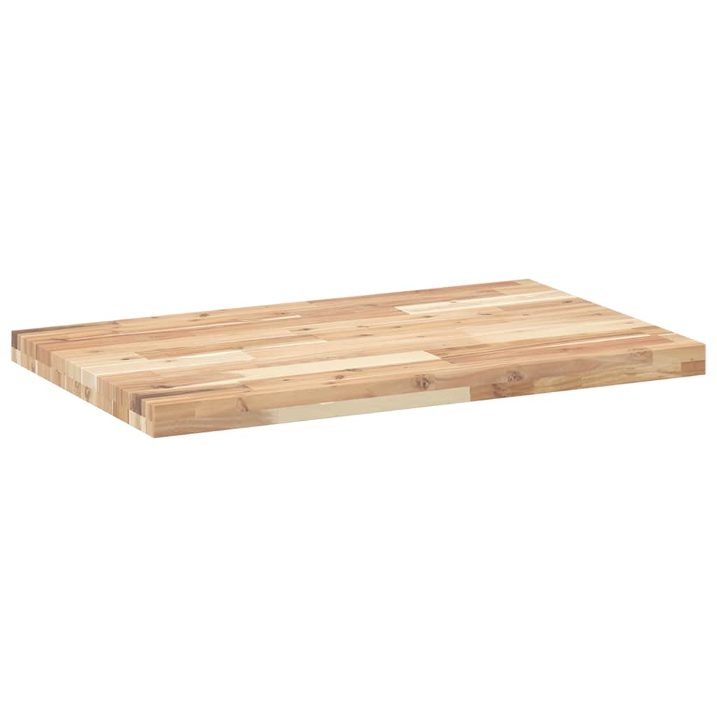 Tischplatte Rechteckig 80x50x4 cm Massivholz Akazie
