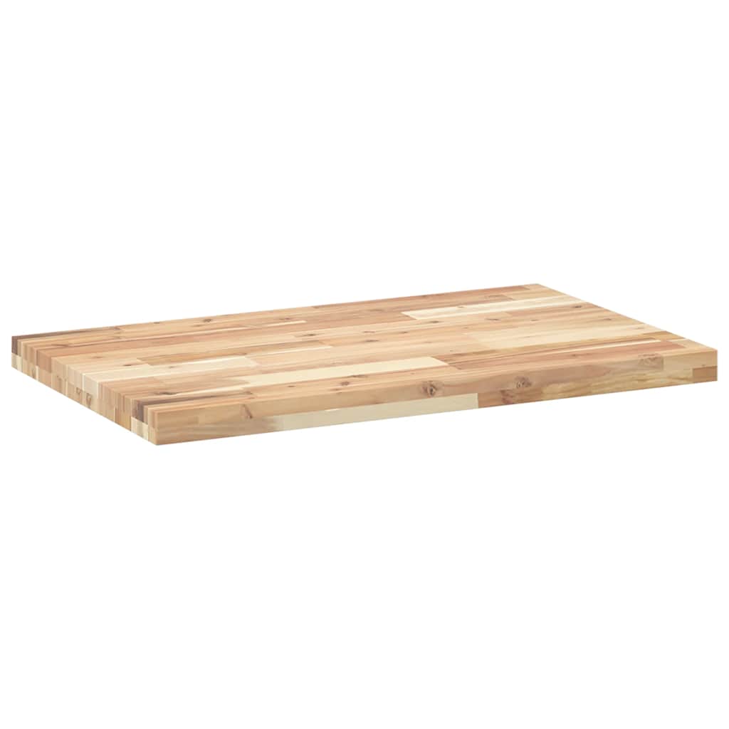 Tischplatte Rechteckig 80x50x4 cm Massivholz Akazie