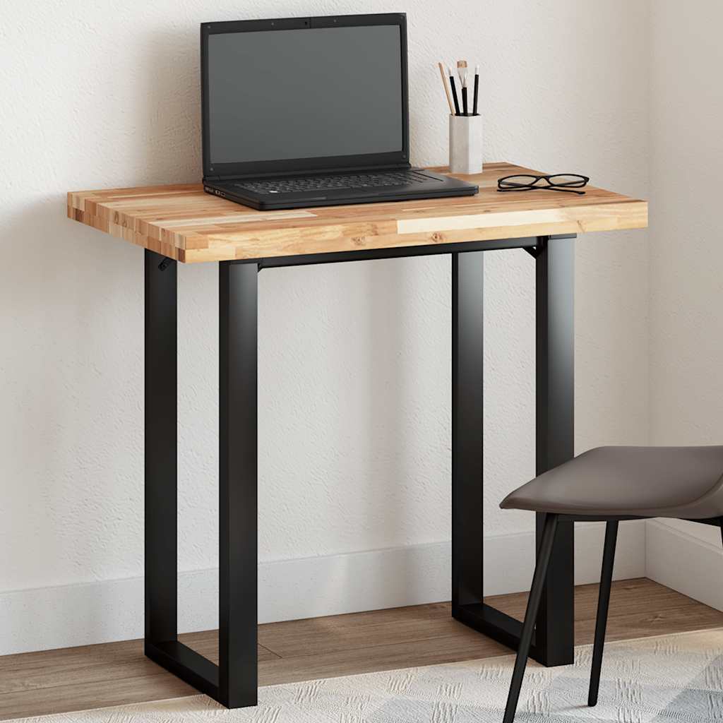 Tischplatte Rechteckig 80x50x4 cm Massivholz Akazie