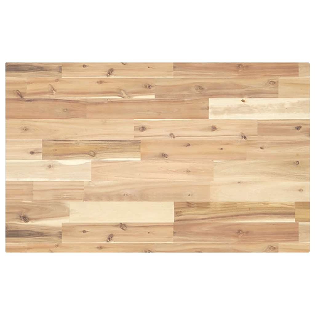 Tischplatte Rechteckig 120x50x4 cm Massivholz Akazie