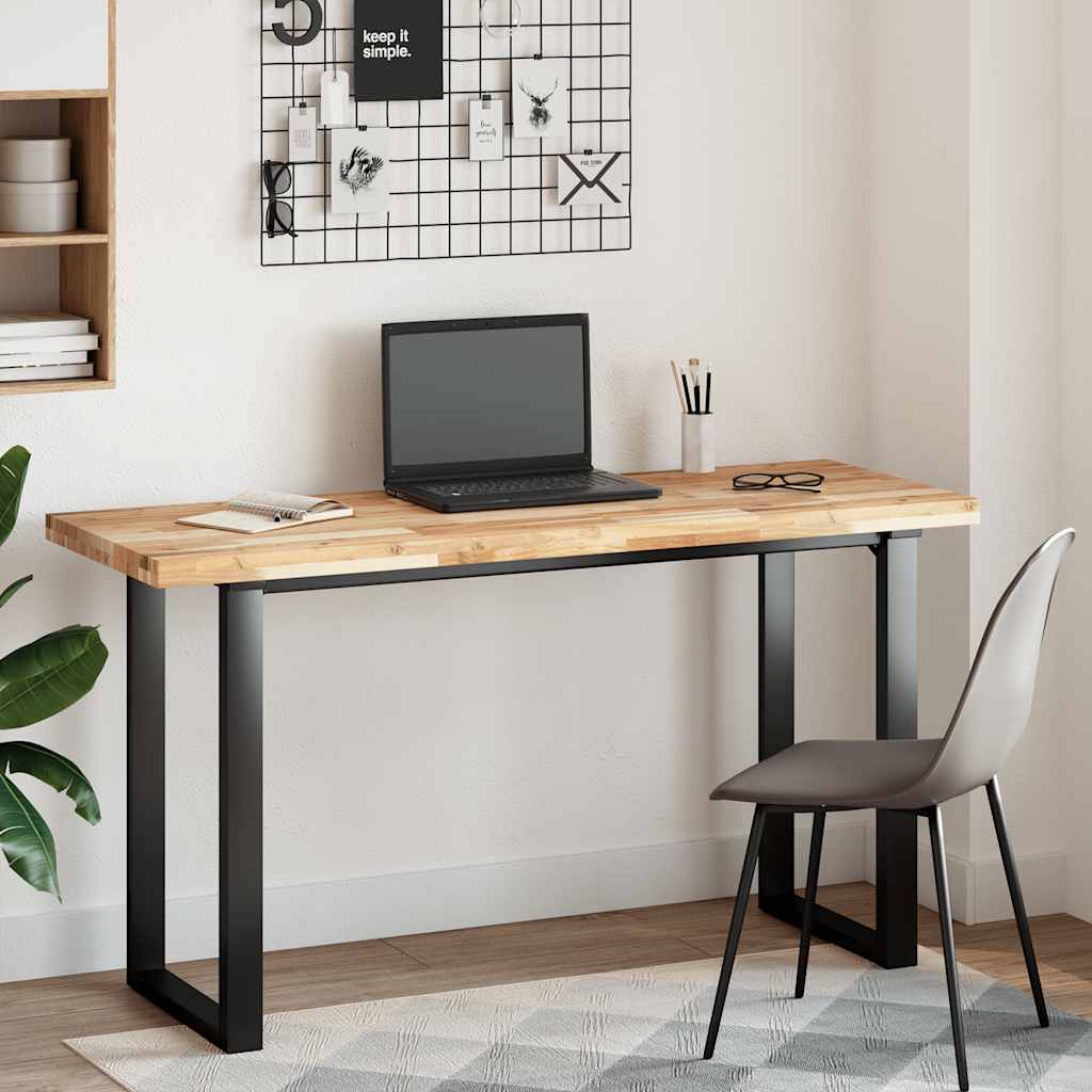 Tischplatte Rechteckig 160x50x4 cm Massivholz Akazie