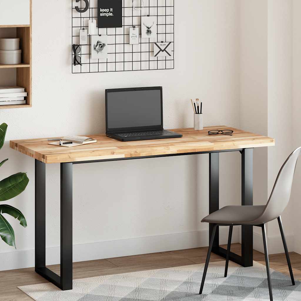 Tischplatte Rechteckig 120x60x4 cm Massivholz Akazie