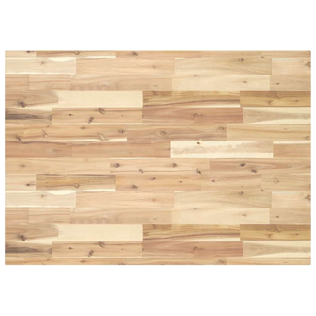 Tischplatte Rechteckig 120x70x4 cm Massivholz Akazie
