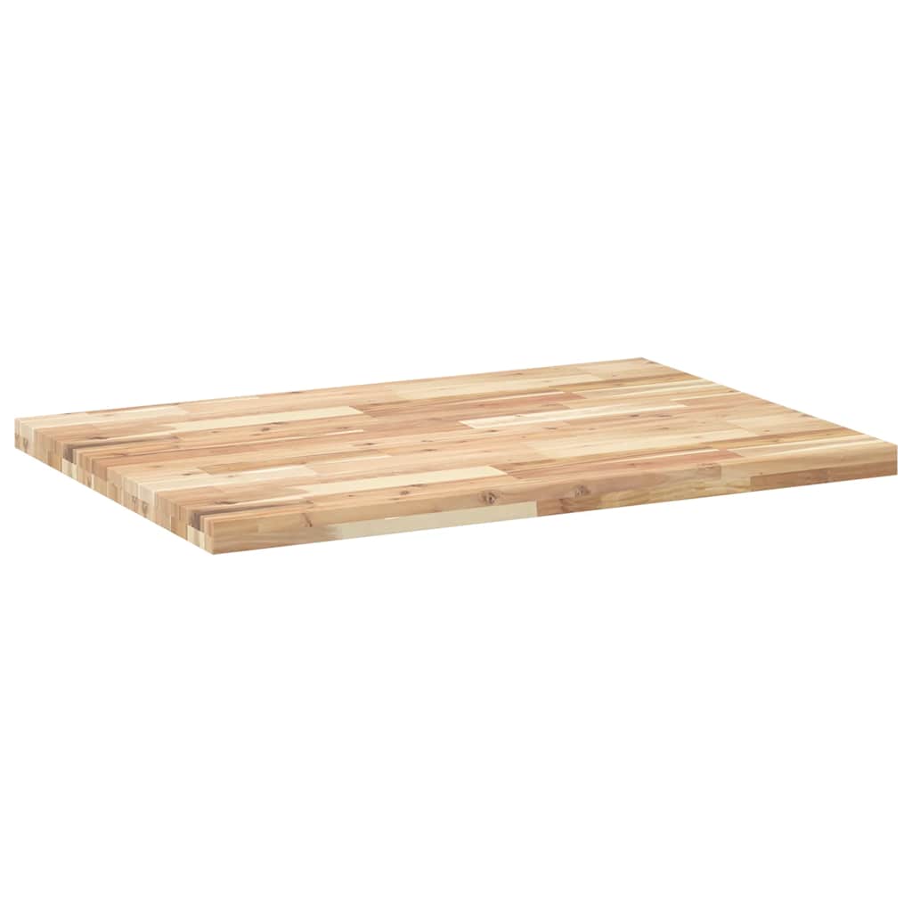 Tischplatte Rechteckig 120x70x4 cm Massivholz Akazie