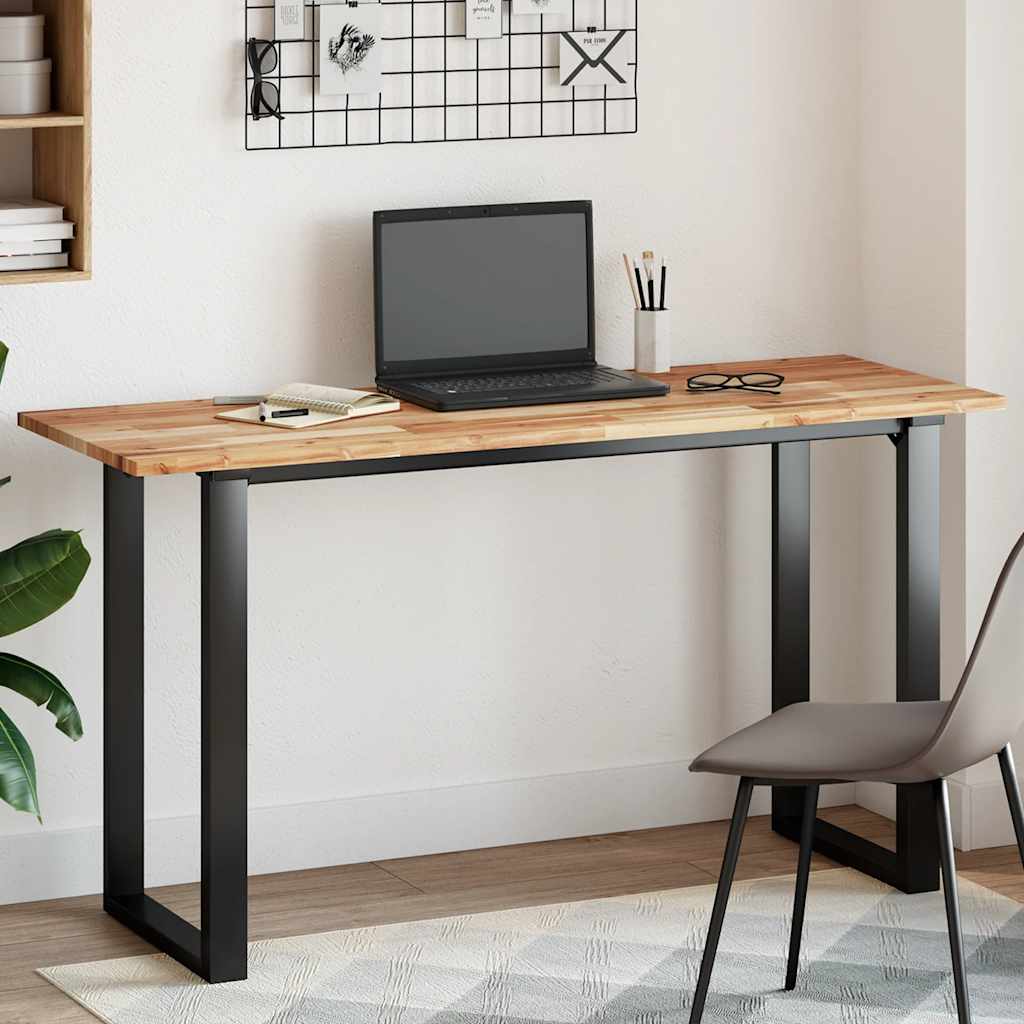 Tischplatte Rechteckig 120x50x2 cm Massivholz Akazie
