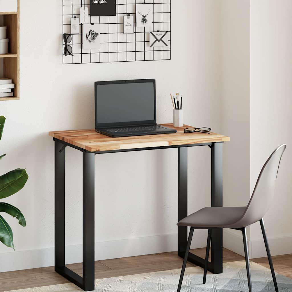Tischplatte Rechteckig 80x60x2 cm Massivholz Akazie