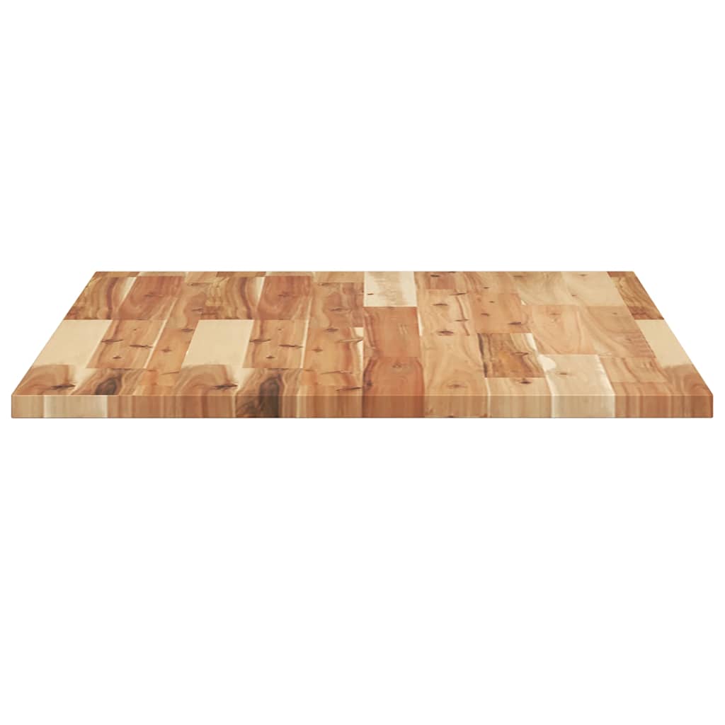 Tischplatte Rechteckig 80x60x2 cm Massivholz Akazie