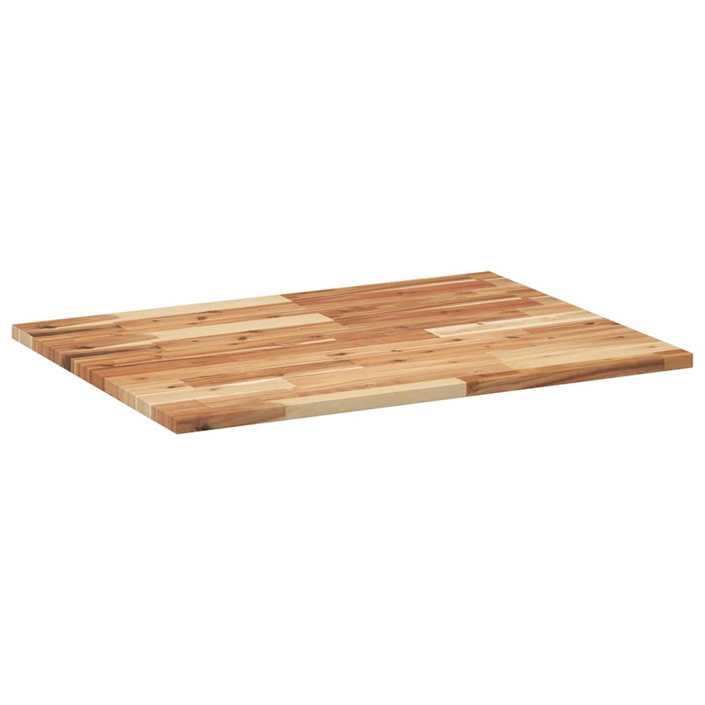 Tischplatte Rechteckig 80x60x2 cm Massivholz Akazie