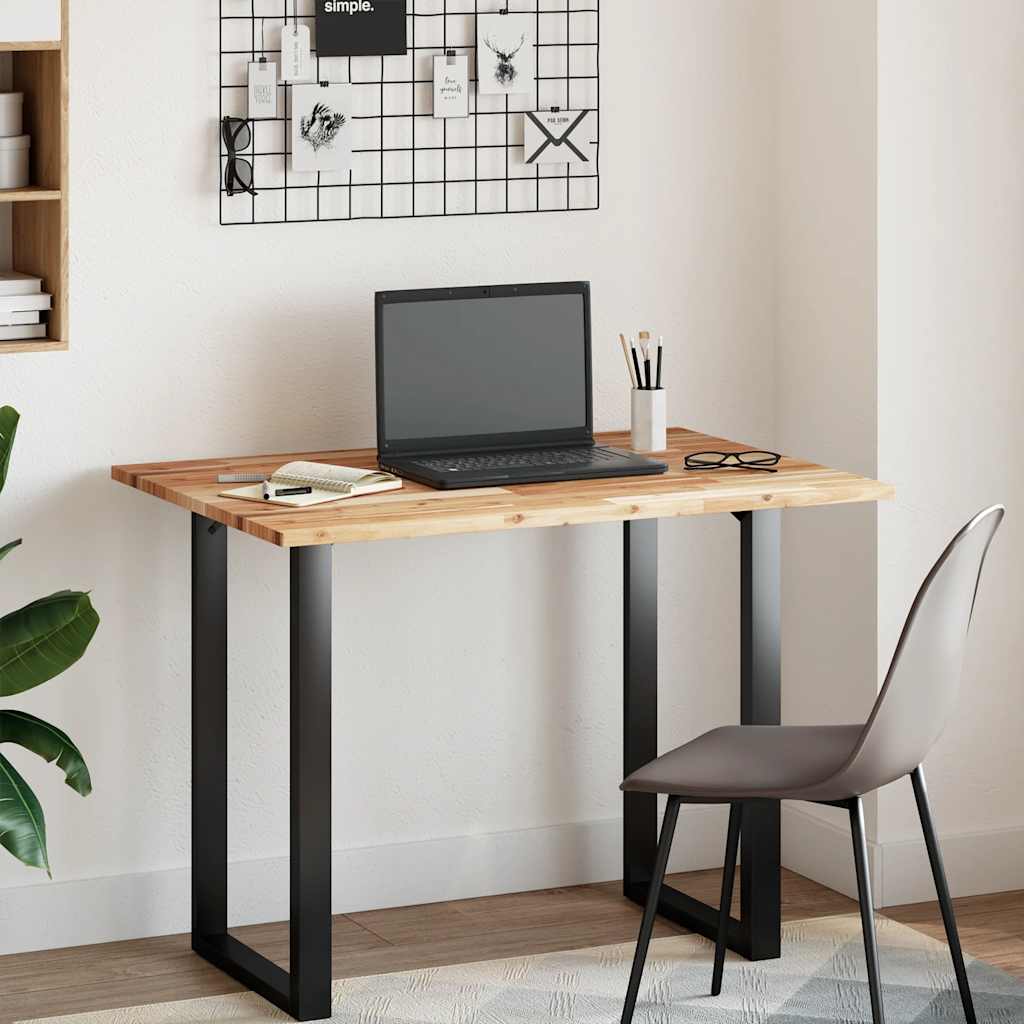 Tischplatte Rechteckig 80x70x2 cm Massivholz Akazie