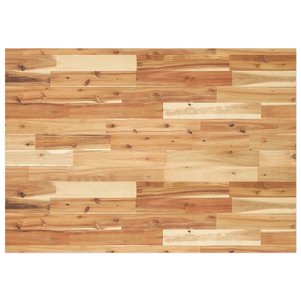 Tischplatte Rechteckig 120x70x2 cm Massivholz Akazie