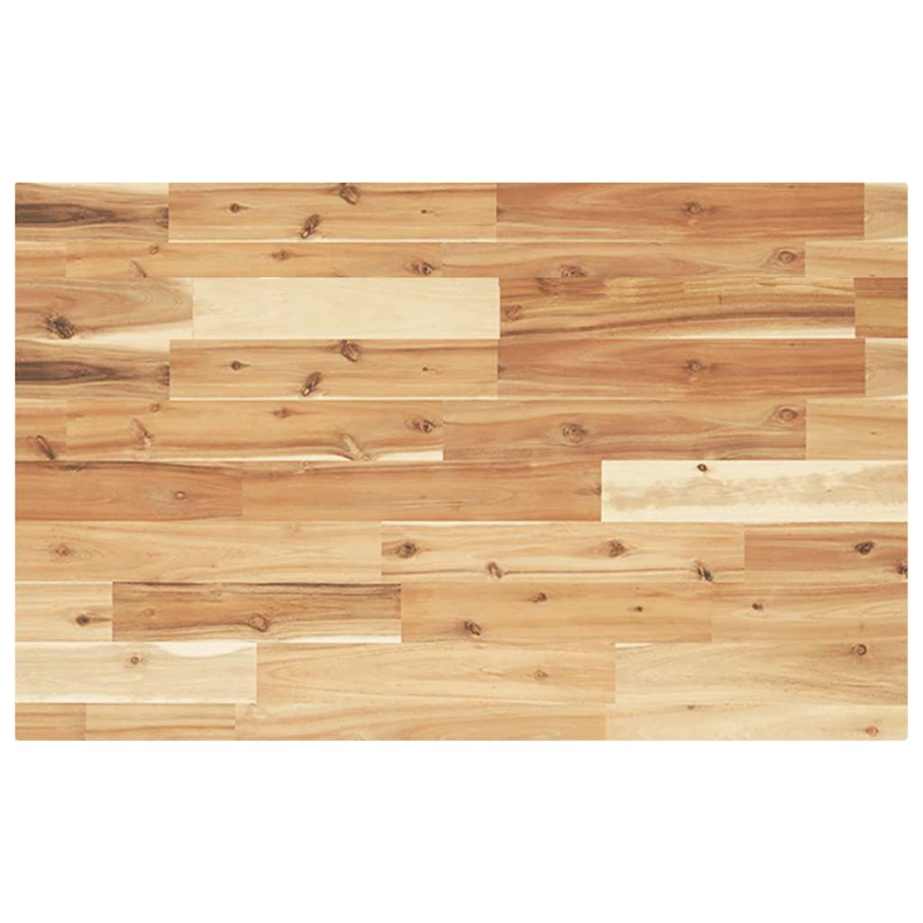 Tischplatte Rechteckig 80x50x4 cm Massivholz Akazie