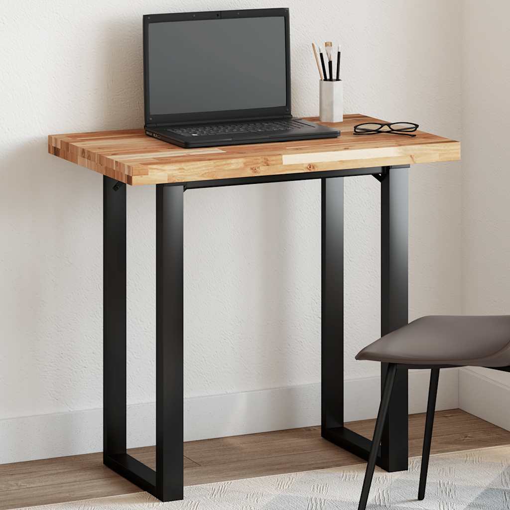 Tischplatte Rechteckig 80x50x4 cm Massivholz Akazie