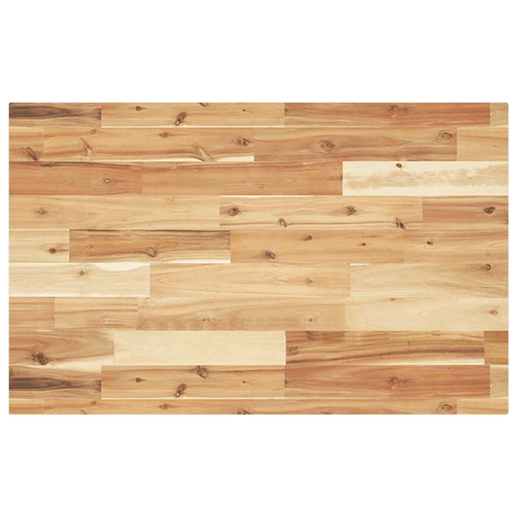 Tischplatte Rechteckig 120x50x4 cm Massivholz Akazie