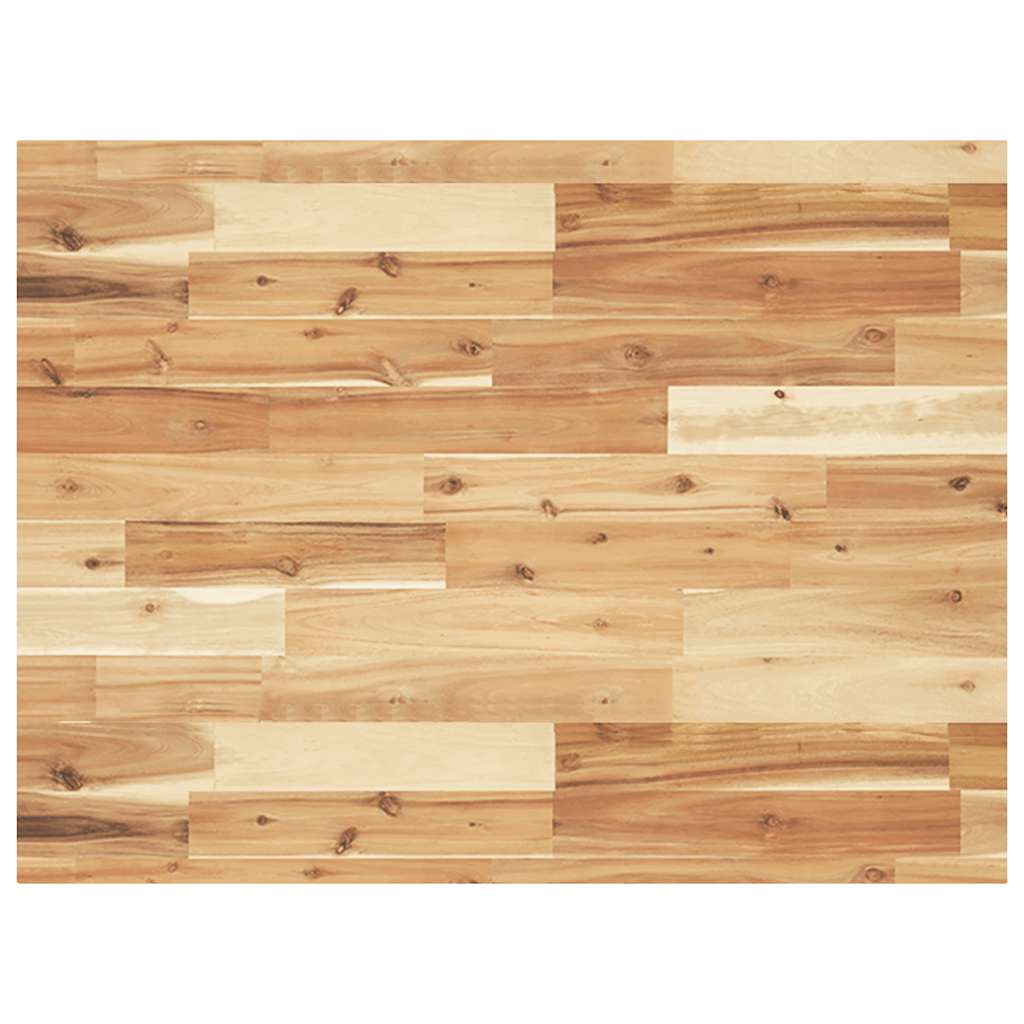 Tischplatte Rechteckig 80x60x4 cm Massivholz Akazie