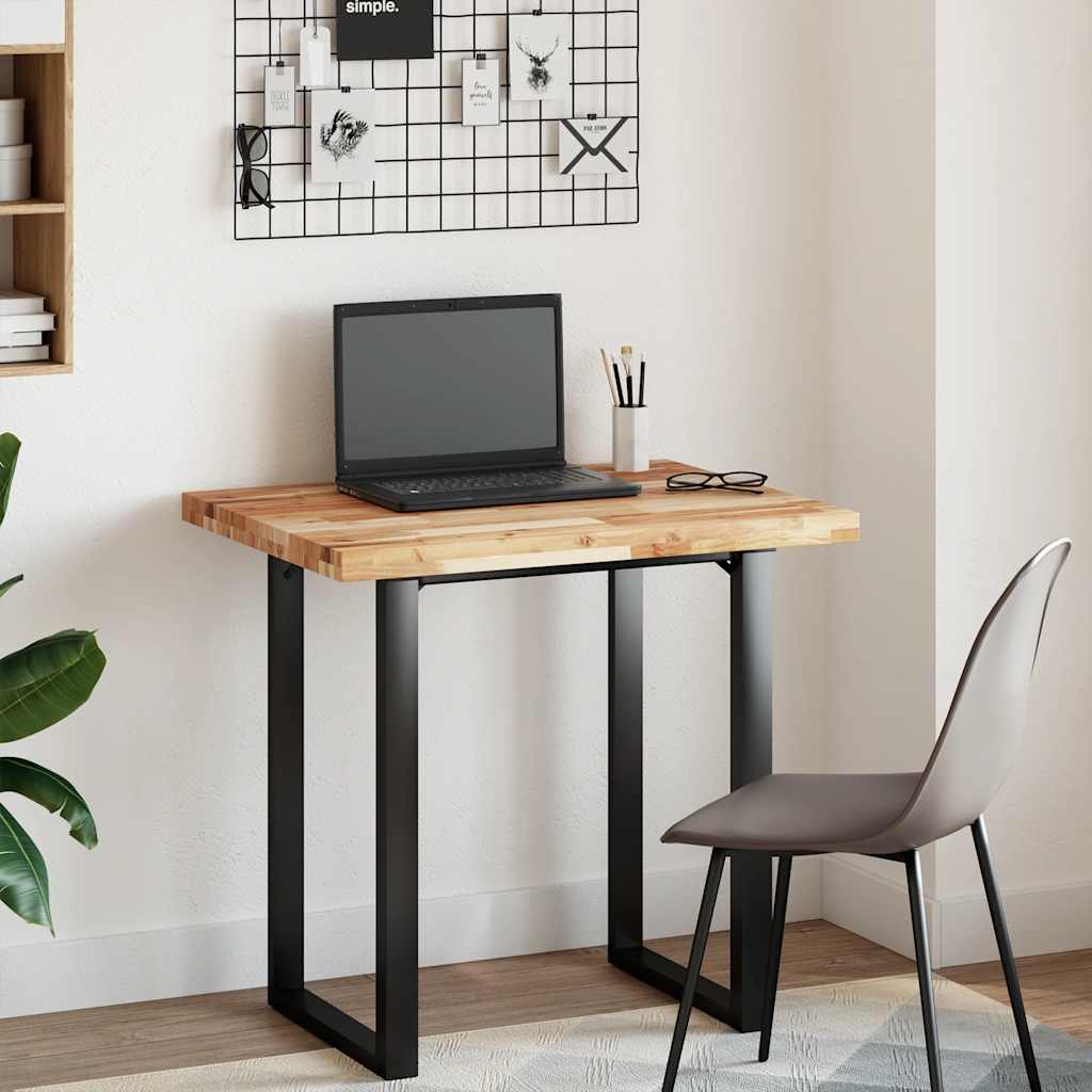 Tischplatte Rechteckig 80x60x4 cm Massivholz Akazie