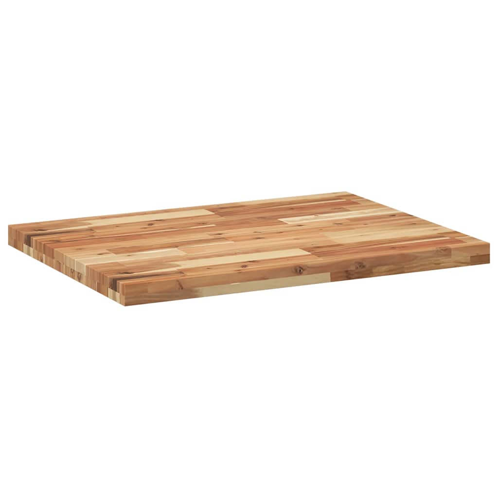 Tischplatte Rechteckig 80x60x4 cm Massivholz Akazie