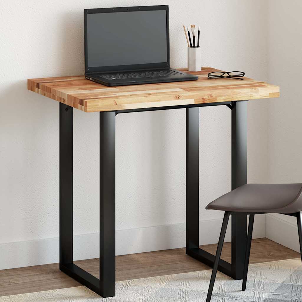 Tischplatte Rechteckig 80x60x4 cm Massivholz Akazie