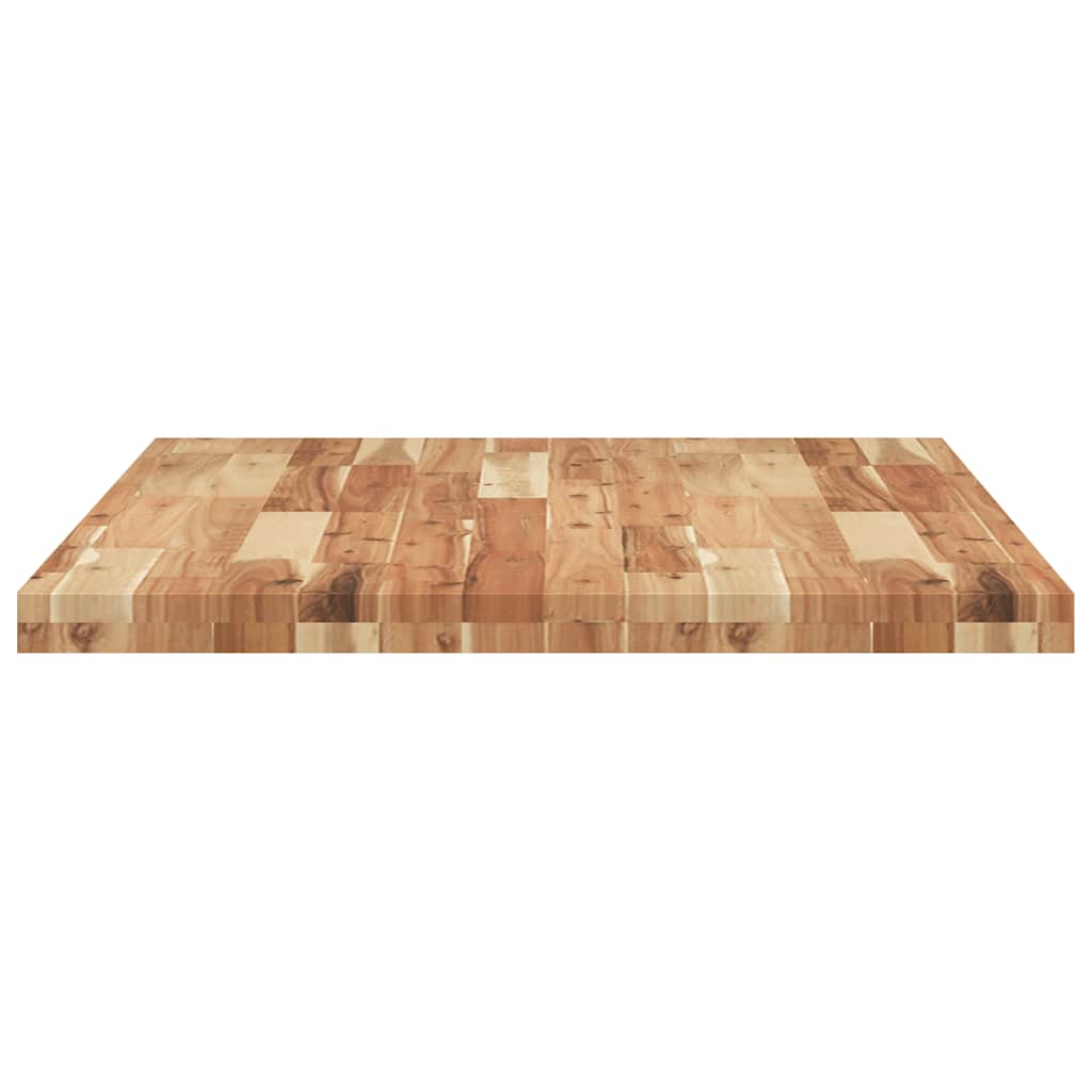 Tischplatte Rechteckig 80x70x4 cm Massivholz Akazie