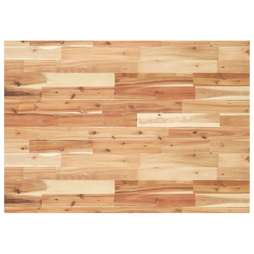 Tischplatte Rechteckig 120x70x4 cm Massivholz Akazie
