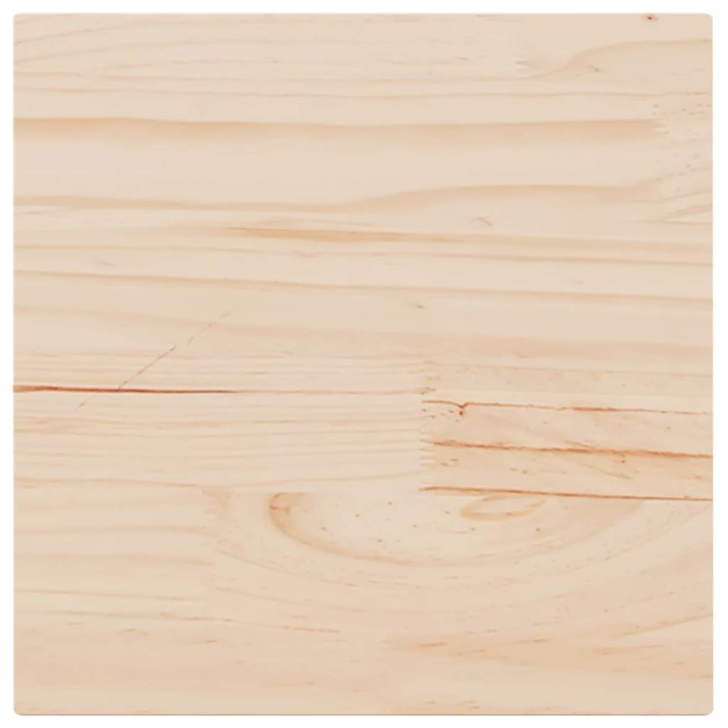 Tischplatte 50x50x1,7 cm Quadratisch Massivholz Kiefer