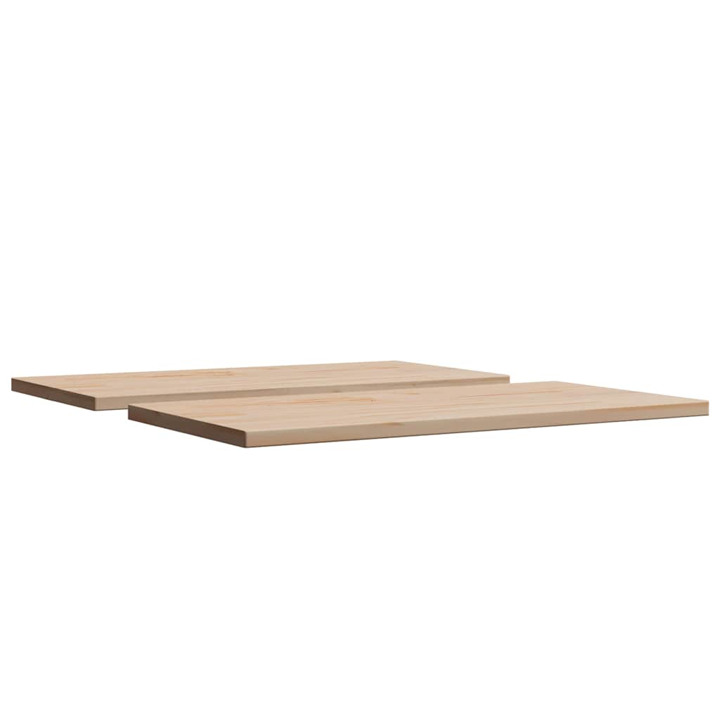 Tischplatten 2 Stk. 80x40x1,7 cm Rechteckig Massivholz Kiefer
