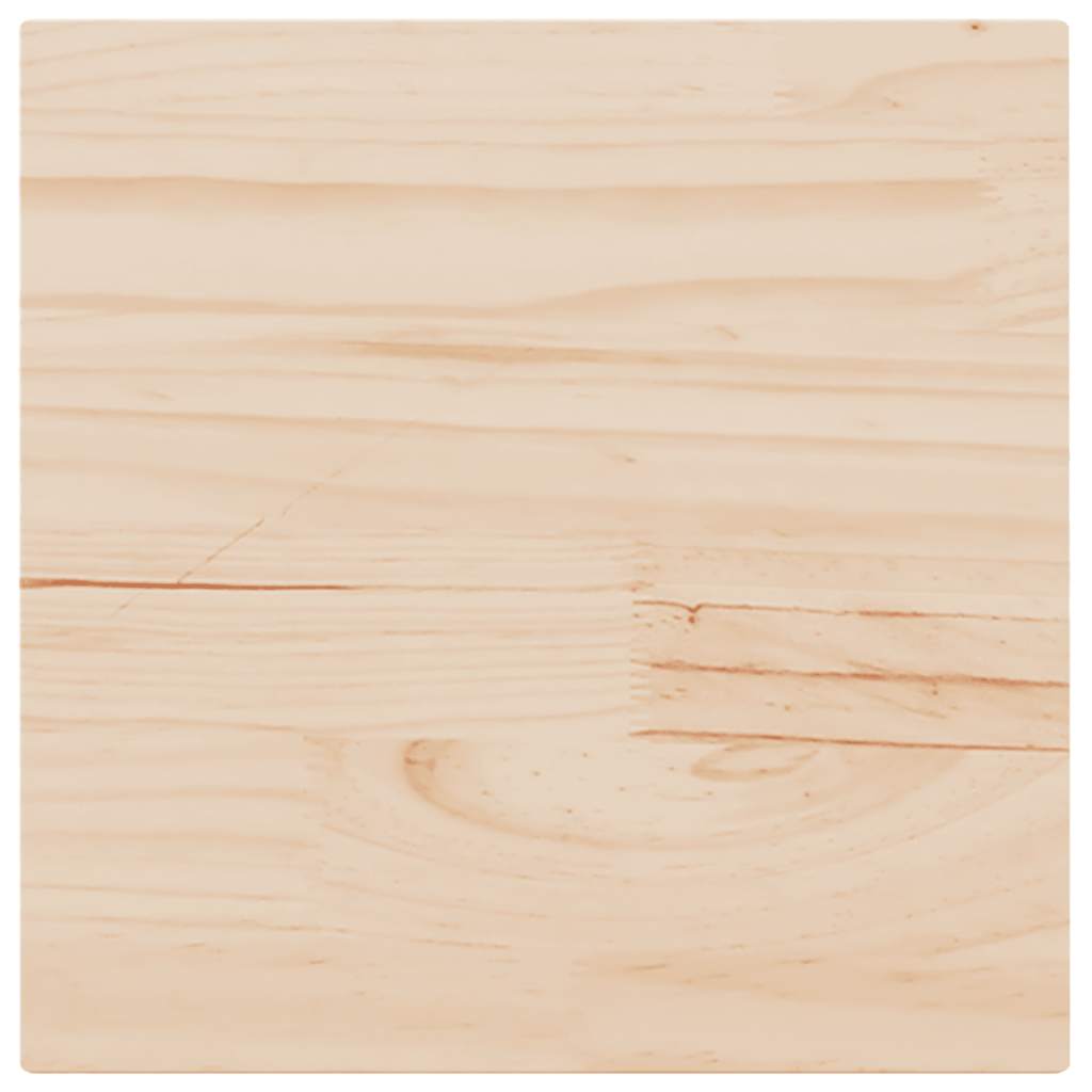 Tischplatte 50x50x2,5 cm Quadratisch Massivholz Kiefer