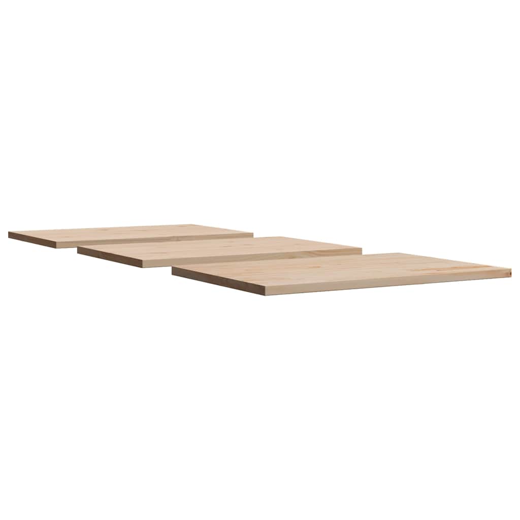 Tischplatten 3 Stk. 80x53x2,5 cm Rechteckig Massivholz Kiefer