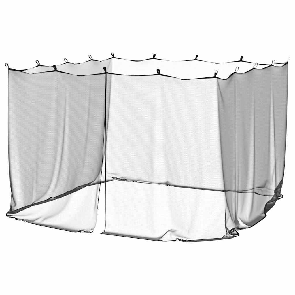 Moskito-Netz für Pavillon Rechtwinklig 220 Mesh Schwarz