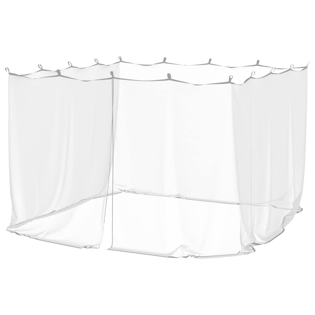 Moskito-Netz für Pavillon Rechtwinklig 220 Mesh Weiß Polyester