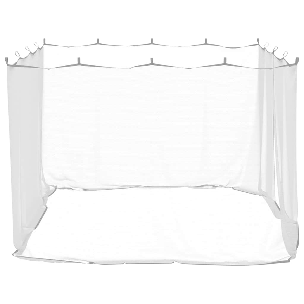 Moskito-Netz für Pavillon Rechtwinklig 220 Mesh Weiß Polyester