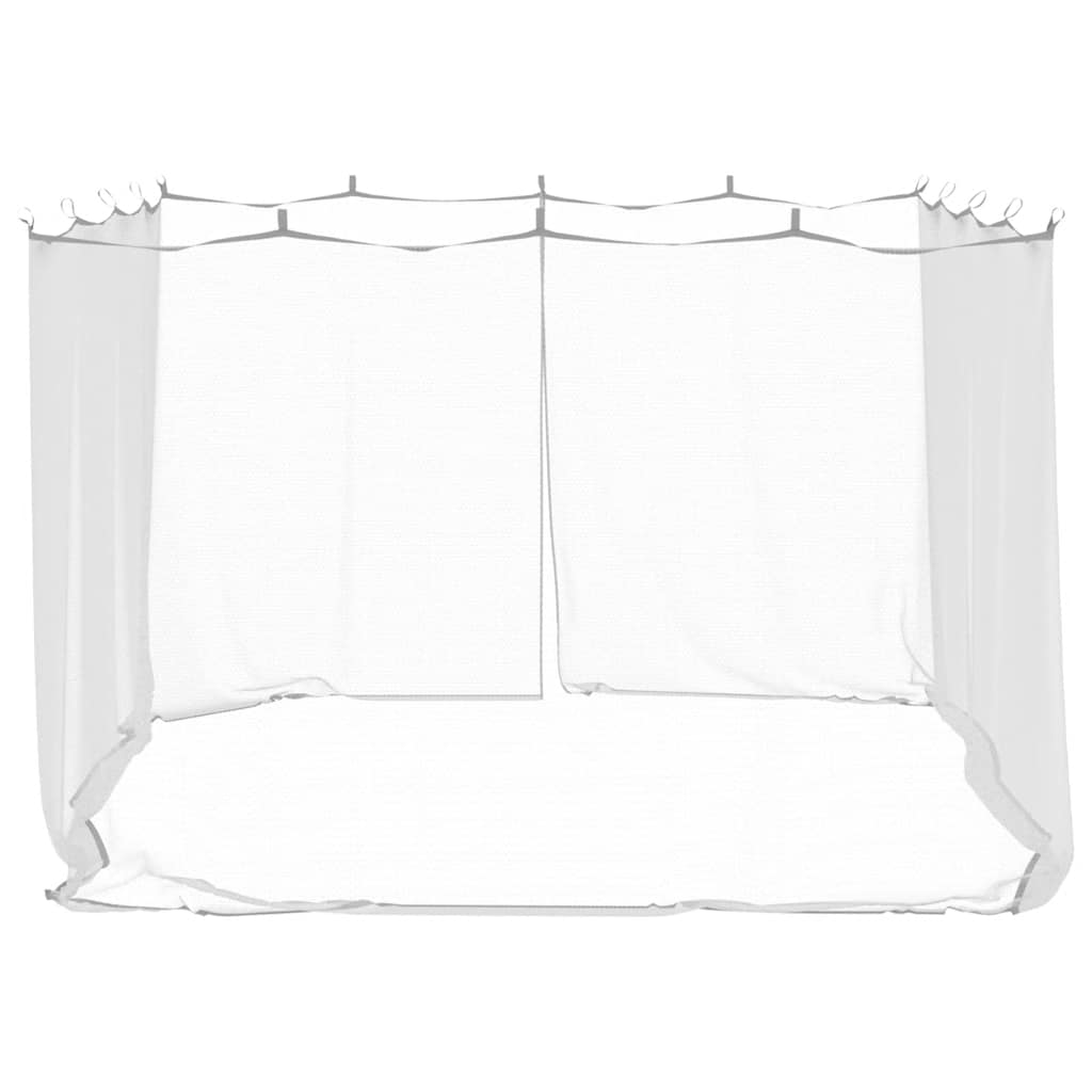 Moskito-Netz für Pavillon Rechtwinklig 220 Mesh Weiß Polyester