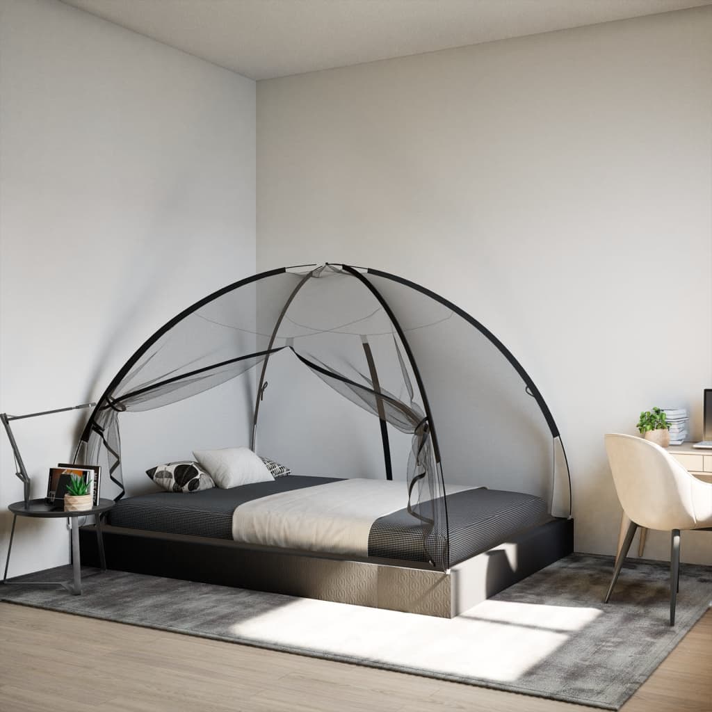 Moskito-Netzzelt Mongolisch 220 Schwarz 200x150x140 cm