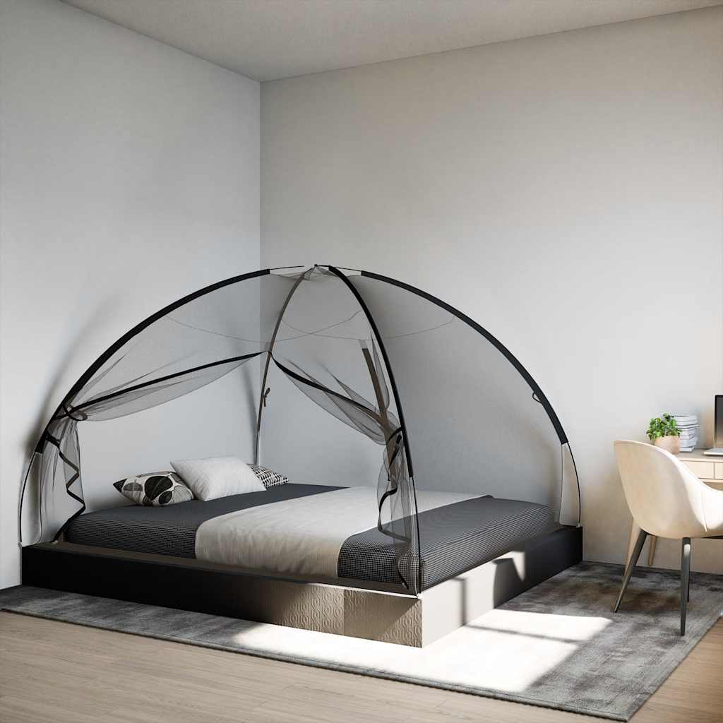 Moskito-Netzzelt Mongolisch 220 Schwarz 200x180x135 cm