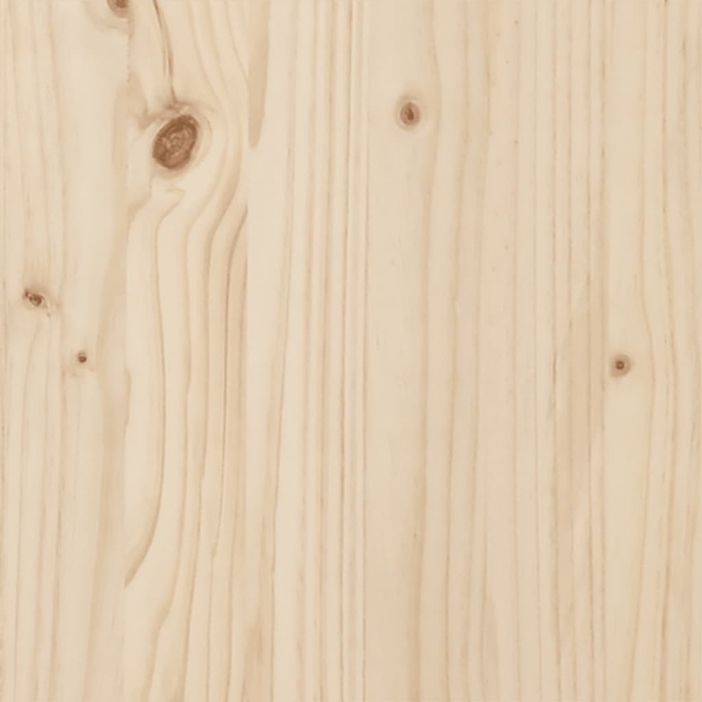 Esstisch O-Gestell 140x80x75 cm Massivholz Kiefer und Stahl