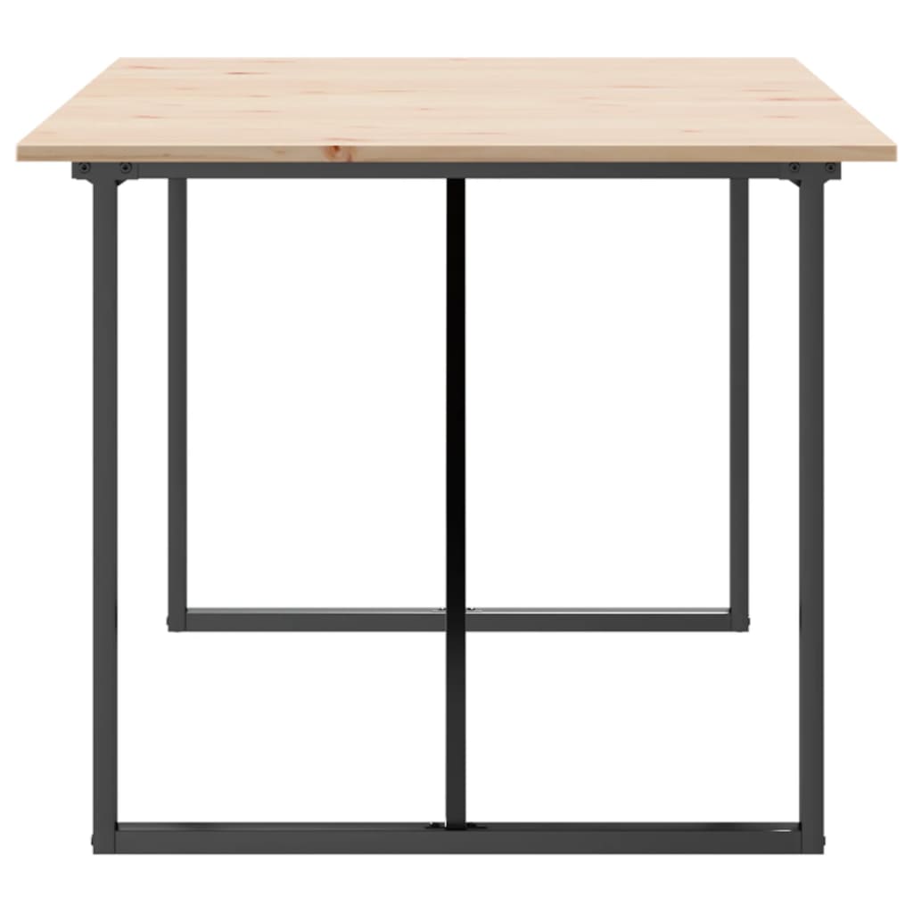 Esstisch O-Gestell 180x90x75 cm Massivholz Kiefer und Stahl