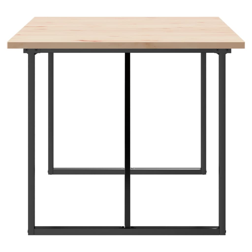 Esstisch O-Gestell 180x90x75,5 cm Massivholz Kiefer & Stahl
