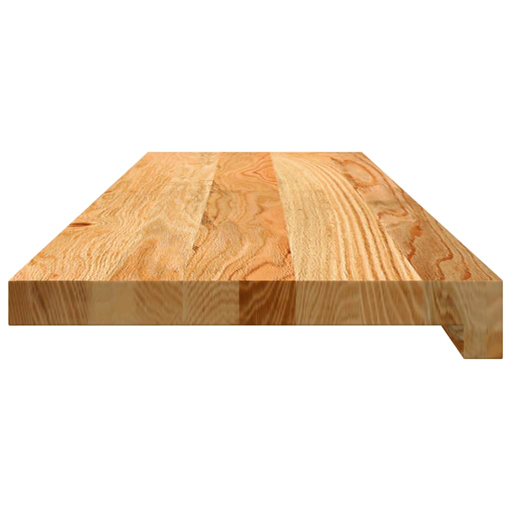 Treppenstufen 16 Stk. Hellbraun 90x30x2 cm Massivholz Eiche