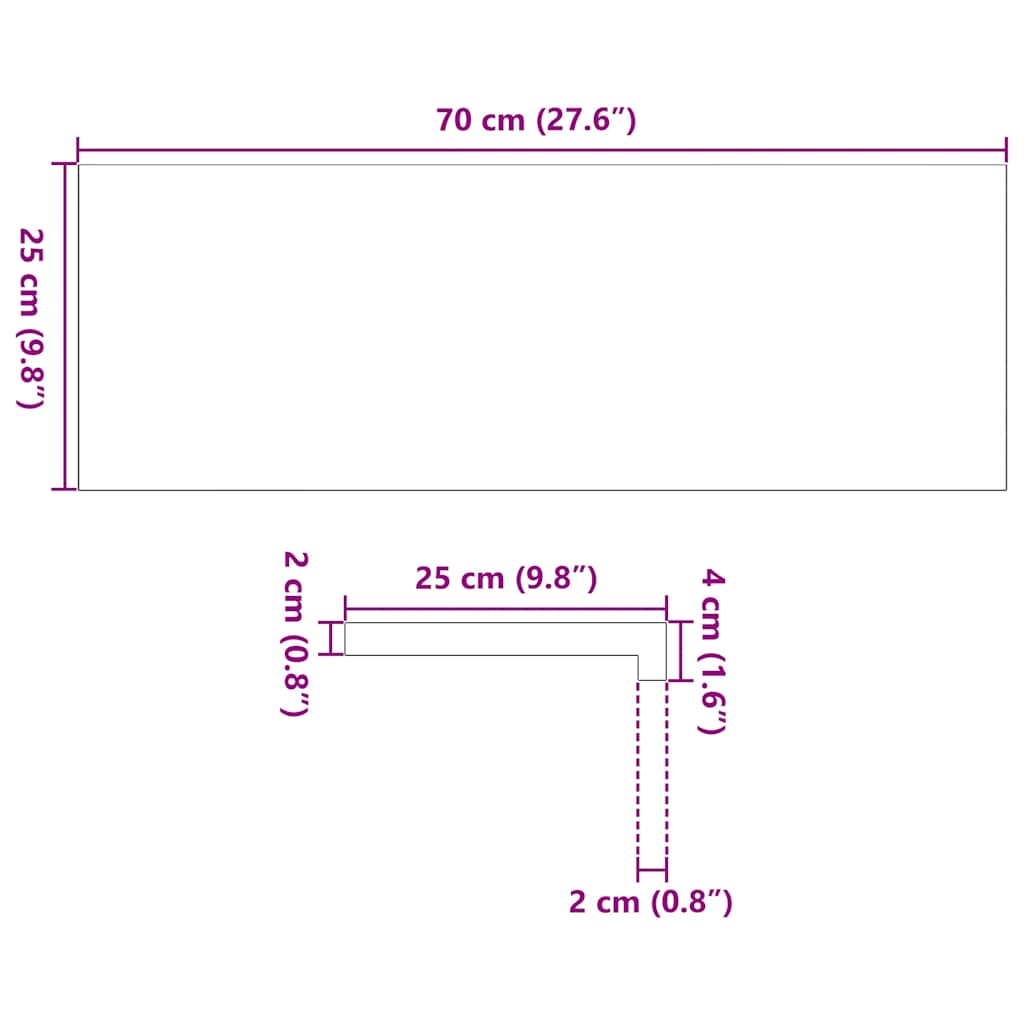 Treppenstufen 20 Stk. Hellbraun 70x25x2 cm Massivholz Eiche