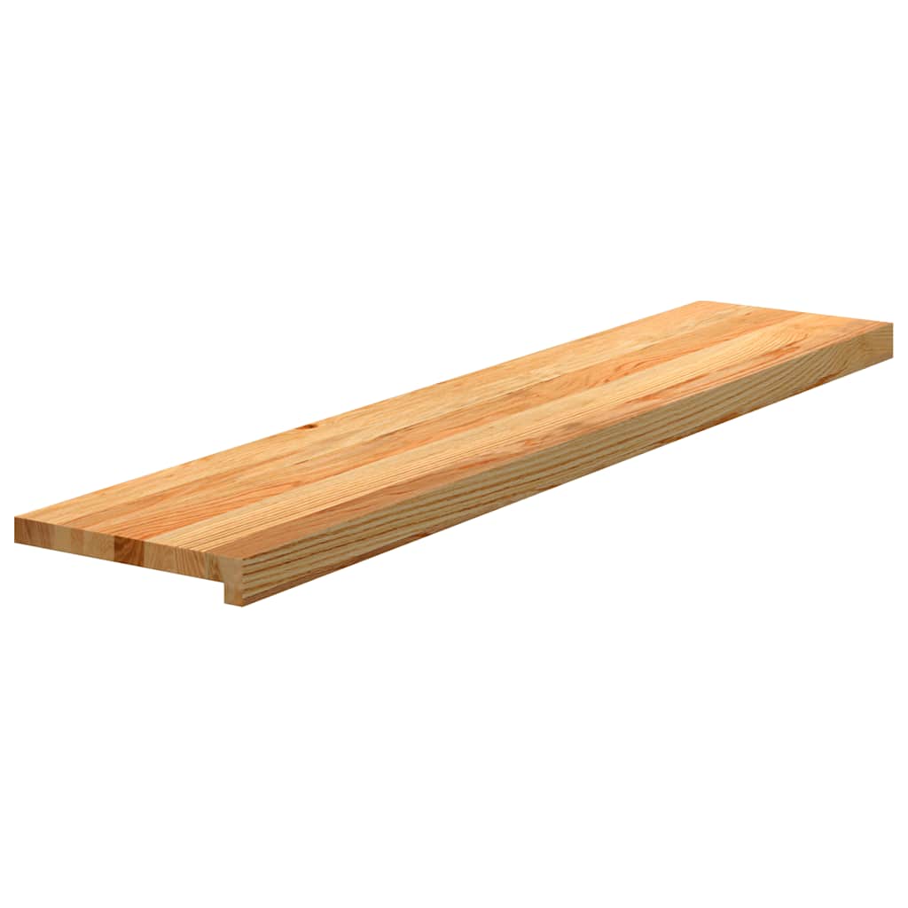 Treppenstufen 20 Stk. Hellbraun 120x25x2 cm Massivholz Eiche
